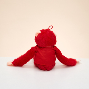 Mono de Peluche Rojo y Azul Personalizable con Camiseta con Logotipo, Decoración Colgante para Fiestas de Zoológico, Regalo Promocional con Eslogan - Product Image 6