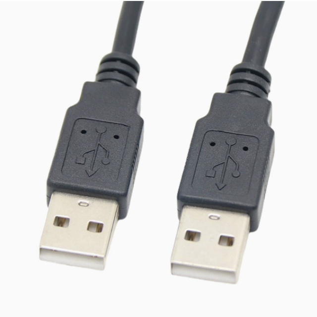 1.5M USB 2.0 Cable USB a Male to USB a Male Cable Black Color With One Ferrite
