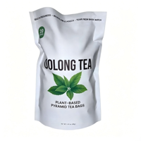Sachets de thé Oolong OEM ODM GMP ISO22000, 20 unités, 40g, pour infusion chaude ou glacée, sachet refermable, naturellement caféiné