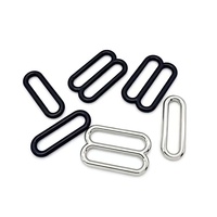 Boucles ovales en métal de 30 mm, boucles à trois glissières en alliage de zinc, boucles de fermeture pour sangles, accessoire de bagage