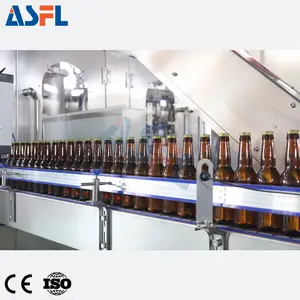 Máquina de llenado de cerveza de botella completamente automática/línea/equipo CSD refrescos carbonatados Soda agua Cola bebida cerveza llenado