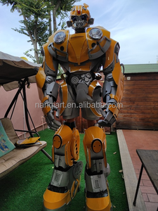 Nanchi Art recién llegado amarillo Led Robot Stilt Walker disfraces evento Fiesta rendimiento Props Robot Cosplay disfraz para gran oferta - Product Image 5