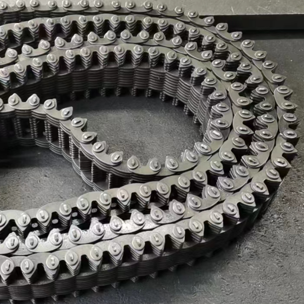 Пользовательские RP6 Бесшумная трансмиссионная приводная конвейерная роликовая цепь hy-vo перевернутая зубчатая цепь и звездочка