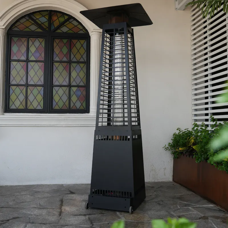 Freestanding Patio nóng gỗ đốt PELLET lửa ngoài trời tháp bếp PELLET nóng