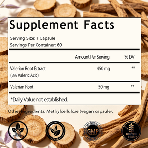 Capsules de racine de valériane OEM/ODM très vendues, sans risque d'addiction, sans mélatonine, favorisent le calme, la relaxation et le sommeil - Product Image 2