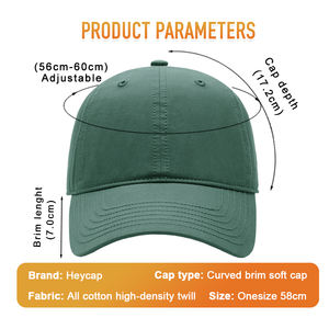 Casquette Snapback Heycap Classique en Coton Sergé Haute Densité, Tendance et Douce, Vente Chaude, Promotionnelle, Personnalisable, Vente en Gros - Product Image 3