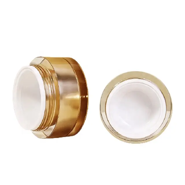 Chenyang Cosmetic Acrylic Double Wall Jar 15ml 30ml 50ml Acrylic Container for Cream Cosmetic Packaging