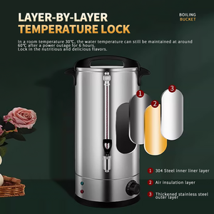 Bollitore <span class=keywords><strong>Elettrico</strong></span> Portatile WINNERS da 2500W in Acciaio Inox da 45L per Tè, Caffè e Latte, Ideale per Negozi di Tè, Caffetterie e Hotel - Product Image 4