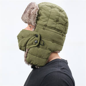 Gorro de Aviador Bordado, Grueso, Cortavientos y Cálido <span class=keywords><strong>para</strong></span> Invierno, con Protección <span class=keywords><strong>para</strong></span> Orejas y Cuello, con Máscara, Venta al Por Mayor TIS - Product Image 3