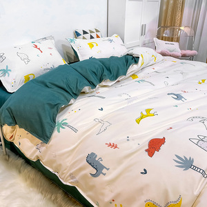 4 Pcs Bedsheets 100% Polyester Bộ Đồ Giường Comforter Bộ, Giá Rẻ Nữ Hoàng Kích Thước Bộ Đồ Giường Set Cho Trẻ Em - Product Image 2