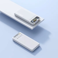 Vente en gros de mini-batteries externes roses 5V/3A 10000 20000mAh, charge rapide, logo personnalisé, chargeur portable pour l'extérieur
