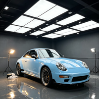 Plafonnier LED souple haute luminosité étanche anti-éblouissement pour atelier de polissage automobile et inspection de peinture