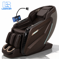 Fauteuil de massage corporel complet 4D LEERCON avec fonction zéro gravité et massage Shiatsu, certifié CE RoHS UKCA pour l'Europe et le Moyen-Orient, en stock