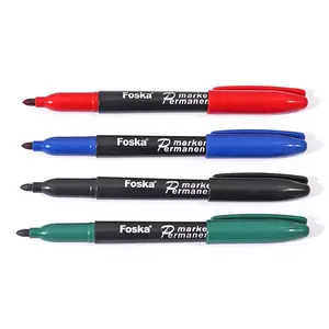 Foska 4 Color Stationery Permanent Marker Pen with card packing