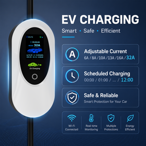Portable EV Charging Station 11kW 22kW Type 2 Charger with <b>WiFi</b> APP Control and Storage Bag - Product Image 3