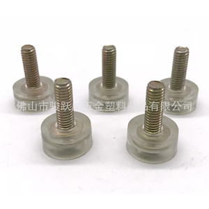 Junyuewei Transparent Adjustable Furniture Foot Pad M6 18mm Plastic Metal Screw Height Adjustment for Table Chair Sofa Cabinet - Product Image 2