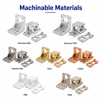 Pièces en aluminium sur mesure par fraisage CNC pour supports de montage d'équipements d'automatisation avec tolérances strictes