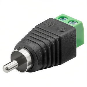 Adaptador de Conector RCA a Terminal de Tornillo de 2 Pines, Conector de Audio y Video - Product Image 3