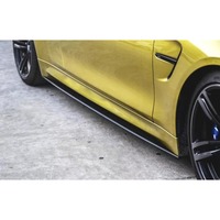 Extensions de jupes latérales en fibre de carbone pour pare-chocs BMW M4 F82 F83 14-17