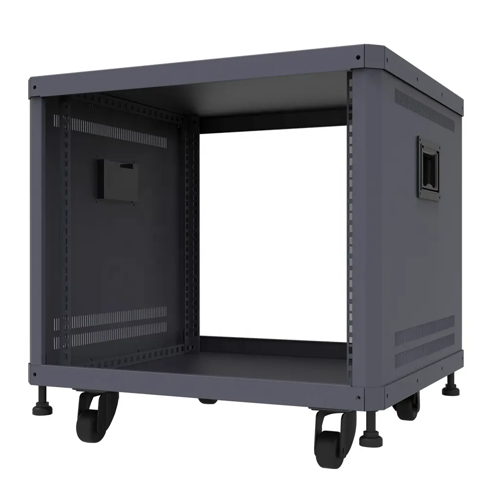 9U 19 Inch AV Cabinet Stand With Open Frame For Audio Video DJ Network Network Server Equipment