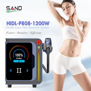 Portable 3 Wave Diode Laser 755 808 1064 Hair Removal Machine With 1200W High Power Handle Strong Cooling System
