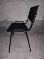 Chaise de conférence empilable en plastique de haute qualité avec dossier pour l'extérieur