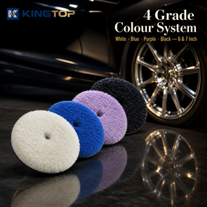 Tampon de polissage rotatif en mousse Kingtop haute performance de 6 pouces (150 mm) DA - Tampon de découpe en microfibre robuste - Product Image 3