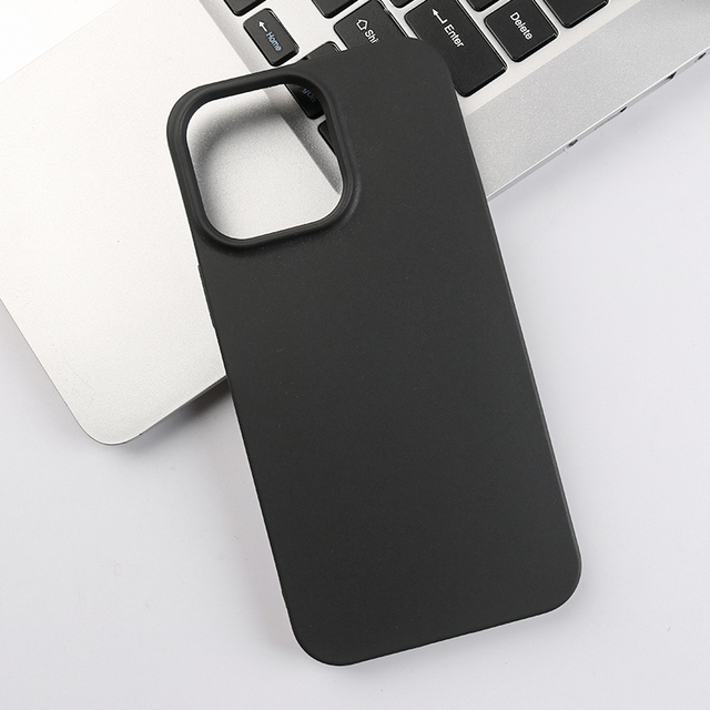Black Matte TPU Phone Case for iPhone 16 15 14 Pro Max 13 12 11 XS XR 7 8 Plus SE2 Soft Silicone Cover