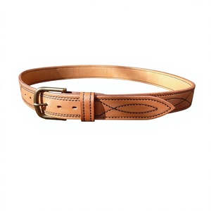 Custom Thickness Eco Friendly Cow Hide Leather <b>Belt</b> Steel Pin Rectangular Custom Logo Printing Vintage Waterproof Heavy Duty - Product Image 2