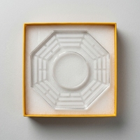 Décoration Taoïste Bagua en Acrylique Personnalisée en Gros, Plaque Zen Octogonale Haute Transparence pour Salle de Méditation et Cadeaux Spirituels
