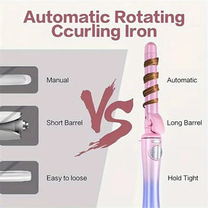 Bigoudi rotatif automatique classique de 1 pouce grand <span class=keywords><strong>fer</strong></span> à friser ondulé baguette à friser en céramique <span class=keywords><strong>pour</strong></span> <span class=keywords><strong>cheveux</strong></span> courts moyens et longs - Product Image 5