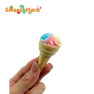 Halal Comida Vegetariana Forma de Helado Malvavisco <span class=keywords><strong>4</strong></span> Colores Dulce Suave Malva Caramelo - Product Image 5