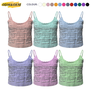 Camiseta de punto con cuello en V para mujer nueva personalizada - Product Image 6