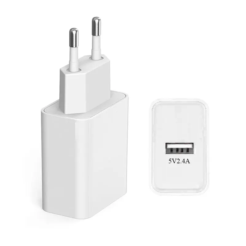 Made In China Superior Quality AWELL 5V 2.4A Wall Charger Mobile Phone Box Ultra Slim Flat Usb Wall Charger