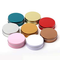 En gros Personnalisé 75*25mm Circulaire Tin case Emballage Cadeau En Métal pour USB Trophées Jouet
