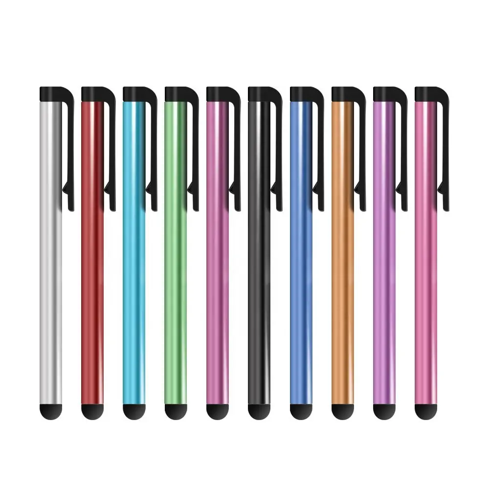 Metal Stylus kalem kapasitif dokunmatik ekran Stylus kalem IPhone IPad IPod Touch için uygun diğer akıllı Tablet telefon