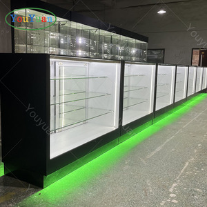 6ft <strong>Glass</strong> l Shape Checkout Counter Smoke Shop Cigarette <strong>Display</strong> <strong>Showcase</strong> Colorful Led <strong>Showcases</strong> <strong>Glass</strong> <strong>Display</strong> for Smoke Shop - Product Image 6