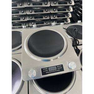 Cocina de inducción de grado comercial, cocina portátil, bobina de calentamiento grande, quemador de encimera de acero inoxidable 18/10 con 3500W - Product Image 2