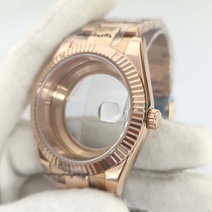 Boîtier <span class=keywords><strong>de</strong></span> luxe en or rose 41 mm pour homme, boîtier classique en acier inoxydable <span class=keywords><strong>de</strong></span> haute qualité pour les affaires - Product Image 3