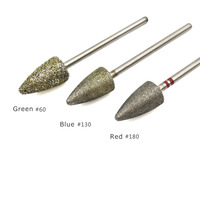 HYTOOS-ponceuse à ongles diamantés de 3/32 ", accessoires pour ponceuse à ongles, mèches rotatives, pour soins de pédicure, polissage, grande taille