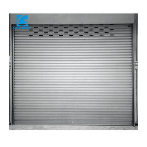 Puerta enrollable automática resistente al viento listón de una sola capa de acero galvanizado pesado - Product Image 1