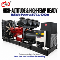 Generator Diesel Tipe Terbuka Kustom 2Mw dengan Pendingin Air, Mesin Cummins untuk Pembangkit Listrik, Harga