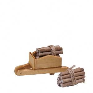 Accessoires pour maison de poupée : Scène d'hiver, mini paquet de pailles, mini chariot à <span class=keywords><strong>bois</strong></span> <span class=keywords><strong>miniature</strong></span>, peut allumer la cheminée - Product Image 6