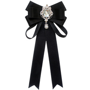 Luxury Wedding Day Bigger Size Rhinestone <strong>Bow</strong> <strong>Ties</strong> for Women <strong>Black</strong> <strong>Red</strong> <strong>Bow</strong> Satin Plaid Wedding <strong>Tie</strong> - Product Image 4
