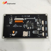 Module d'affichage tactile capacitif Grahowlet noir 5 pouces 800x480 16:9 avec interface IIC/USB pour la maison intelligente et les applications médicales