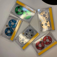 Cassettes audio vierges personnalisables avec logo, cassettes vierges colorées de qualité supérieure, nouvelles cassettes rétro vintage, coques de cassette vides
