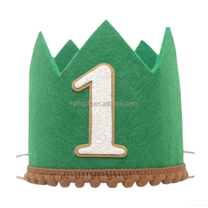 Chapeau en <span class=keywords><strong>feutre</strong></span> 1er Premier Anniversaire pour Bébé Garçons Filles <span class=keywords><strong>1</strong></span> <span class=keywords><strong>an</strong></span> Couronne Chapeau - Product Image 4