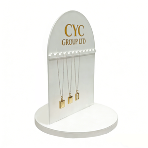 Expositor de Joyería Acrílico, Expositor Giratorio de Doble Cara para <span class=keywords><strong>Collares</strong></span>, Expositor de Escritorio Personalizado - Product Image 3