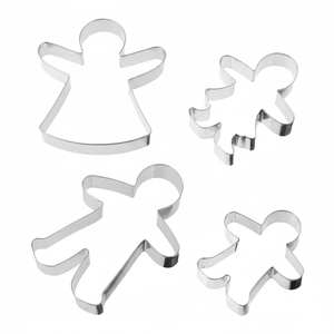 Formine per biscotti personalizzabili per famiglia allo zenzero Design cartone animato stampo per biscotti strumenti di cottura in plastica metallica per la cottura del taglio dei biscotti - Product Image 2