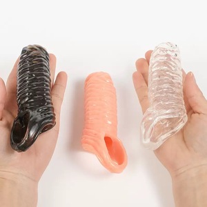 Anillo de Silicona para Pene para Retrasar la Eyaculación, Funda para Condón, Extensor y Tapón Anal, Juguetes Sexuales para Hombre - Product Image 2